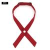 Corbata de Lazo de Uniforme Escolar Tailandés Color Puro Rojo Negro Lazo Niñas Corbata de Lazo Cruzada Accesorios de Uniforme Jk Tailandés