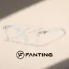 Óculos transparentes com armação redonda e lentes lisas, óculos decorativos da moda para homens e mulheres, lentes lisas, armação redonda preta brilhante, sem grau, para uso diário