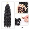 Pelucas de fibra sintética transfronterizas, Cabello crochet de onda de agua africano, Extensiones de cabello de onda de agua, Cabello de trenzas passion twist