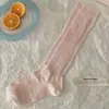 Calcetines Blancos de Piel Estilo Japonés Dulce Jk para Mujer, Calcetines Negros de Media Pantorrilla, Calcetines Caídos, Estilo Delgado de Primavera y Verano, Calcetines Largos de Tubo Alto de Otoño