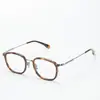 Armações de Óculos de Titânio Puro para Homens, Estilo Retrô, Armações Completas de Titânio, Podem Ser Equipadas com Lentes de Grau para Miopia, Gm808