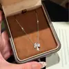 Corrente de clavícula com laço ultra brilhante estilo fada de luxo leve para mulheres, design único, colar doce e requintado cravejado de diamantes, prata S925