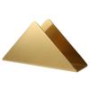 Suporte de Guardanapo Triangular de Aço Inoxidável Estilo Nórdico para Cafeteria Restaurante Bar Hotel Dourado Vertical