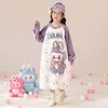 Bata de franela para niñas de otoño e invierno, Bata familiar para niños, Pijama grueso y largo, Ropa de casa para niños y bebés