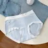 Calcinhas de Algodão Puro Antibacterianas com Reforço Estendido para Meninas, Algodão de Bebê Classe A, Algodão Puro, Sem Costura, Confortáveis e Respiráveis para Mulheres