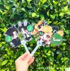 Abanico transparente de apoyo a celebridades, abanico de dibujos animados de anime de celebridades de internet, abanico transparente promocional, personalizado a una o dos caras, pedido mínimo de una pieza