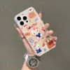 Nova Capa de Celular de Gato Desenho Animado Adequada para iPhone 16 Pro, Suporte Apple 15 Pro Max, Fofa para 14, 13 Pro, Estilo Coreano