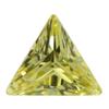 Huagang Gema Triángulo Ángulo Recto Color Blanco Zircón Piedra Nuda Triángulo Recto Sintético CZ Piedra Hao Imitación Diamante
