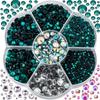 Cross-border dmc hot drill ameixa flor caixa cor redonda strass hot melt adesivo fundo broca diy roupas acessórios jóias atacado