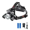 Lanterna de Cabeça Multifuncional 5LED de Alto Brilho Bateria de Lítio de Longa Duração Iluminação Lanterna Foco Fixo Externo Holofote de Longo Alcance Lâmpada de Minerador