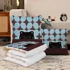 Cachorro lindo infantil manta cojín moderna minimalista sofá sala de estar mesita de noche muestra terciopelo cojín lumbar cojín de respaldo