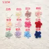 Malha Pérola Coreana Flor de Cinco Pétalas Bordada à Mão Flor de Pérola Acessórios DIY Acessórios para Headwear Bolsas Sapatos Meias Acessórios de Vestuário