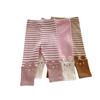 Meninas listradas leggings 0-5 anos de idade outono coréia do sul desgaste infantil menina bonito calças casuais calças infantis ak362