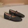 Tamancos de 2026 com sola macia, respiráveis, de bico aberto para mães, estilo fada, perfeitos com vestidos, sandálias Mary Jane planas, de tira única