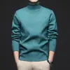 Suéter de Gola Alta Inverno 2026 Masculino Meia-Idade e Jovem Camada Base Grossa Malha com Lã Vestuário Masculino Atacado