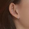 Nalan S925 Sterling Silver Oco Amor Orelha Fivela Coreano Moda Doce Ins Estilo Nicho Orelha Jóias M05303