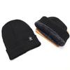 Sombrero grueso de lana para hombre con forro polar de invierno, sombrero para personas de mediana edad y mayores, tipo jersey, protección para los oídos juvenil, sombrero cálido a prueba de viento, sombrero viejo
