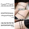 Brazalete Tatuaje Temporal Herbal Impermeable Larga Duración Espina Grulla Dragón Flor Retro Genial Tatuaje de Brazo para Hombres y Mujeres