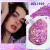 Carnaval del Día de la Independencia Gel Jelly Parpadeante Sin Pegamento Sombra de Ojos para Cara Cara Cuello Alto Brillo Decoraciones para Bolsos