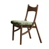 Silla de Comedor Medieval 2025 Nueva Silla de Madera Maciza Silla para Mesa de Comedor en Casa Silla de Diseñador Oreja de Gato Taburete de Comedor Suave de Ocio