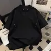 Verão 2026 Novo Estilo Coreano Tendência 250g Algodão Mamba Gola V Manga Curta Camiseta com Toque de Luxo, Tamanho Grande Top Solto Moda