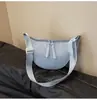 Bolsa Transversal Dumpling para Mulheres, Bolsa Meia-Lua de Grande Capacidade, Bolsa de Ombro Transversal Versátil Multifuncional para Homens e Mulheres