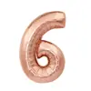 Transfronteiriço 16 polegadas Versão EUA Dourado, Prata, Ouro Rosa Número de Aniversário Decoração de Festa Cenário Balões de Folha de Alumínio Atacado