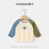 [39 Yuan por Cualquier 2 Artículos] Camiseta Infantil Kaka Panda Ropa de Otoño Camiseta Básica para Niños Top para Bebé Camiseta de Manga Corta para Niñas
