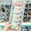 Pinza para el pelo de mariposa colorida dulce de moda con cuentas y pedrería para niños, Pinza para el pelo de niña estilo chino, Accesorio para el pelo