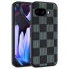 Adequado para Capa de Celular Google Pixel9A, Padrão Fibra de Carbono Kevlar Anti-Queda Ultra Fina Capa de Couro Pixel10A Proteção
