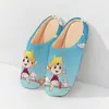 Pantuflas de algodón transfronterizas para otoño e invierno, uso en casa, diseño de vaina, pantuflas de algodón silenciosas antideslizantes para interior, forradas de felpa para abrigar