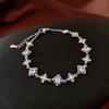 Pulsera transfronteriza ins de oro real electrochapado con circonitas Europa y Estados Unidos retro sentido de alta gama pulsera joyería nicho de lujo ligero venta al por mayor para mujer