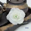 Flores de Camelia Simuladas con Hojas 7cm Broche de Camelia Sombrero Bolsa Decoración DIY Flor de Muñeca para Dama de Honor Foto Dinastía Han