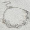 Pulseira de Amor Diamante Quente Transfronteiriça Pulseira Diamante Temperamento Personalidade Feminina Coração de Pêssego Pulseira Pulseira Europeia e Americana Vintage
