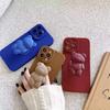 Soporte de oso de color sólido para iPhone 13 Pro Max, funda para teléfono móvil Apple 12, 11, simple, XS, pareja, XR, suave, 8 piezas