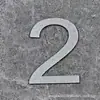 Adesivo Digital Estéreo de Acrílico Letras Bronze Dourado Preto e Branco Número do Quarto Adesivo de Parede Placa de Número de Porta Placa