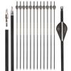 Arco de flecha de carbono puro AMEYXGS, arco compuesto con pluma de goma de mil seis flechas de carbono, flecha de fibra de carbono de 6,2 mm