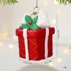 Melhor Venda da Amazon Enfeites de Bola com Formato Especial de Natal Cenário de Natal Decoração de Árvore de Natal Pingente de Homem Velho Trem