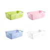 Cesta Pequeña de Almacenamiento de Escritorio, Caja de Almacenamiento de Juguetes de Plástico Espeso para Jardín de Infancia, Cesta de Almacenamiento Tejida de Estilo Japonés para Snacks del Hogar