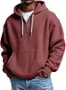 Sudadera con capucha de manga larga de gofre nueva y de moda transfronteriza europea y americana para hombre, color liso, holgada, deportiva, casual, ropa para hombre