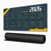 Calendário Mensal 2026 Mouse Pad de Alta Qualidade Antiderrapante Lavável Presente de Escritório Tapete de Mesa para Mouse de Computador Teclado