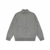 Yidao Vintage 2026 Otoño Nuevo Estilo Retro Japonés Old Money Color Sólido Texturizado Cremallera Cuello Alto Cárdigan de Punto