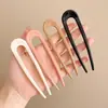 Pasador de Pelo en Forma de U con Perlas Pinza para el Pelo de Bola para Mujer Artefacto para el Pelo Pasador Fijo Nuevo Chinoiserie Pasador de Gama Alta Accesorios para el Cabello