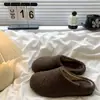Meias Pantufas Fechadas de Pelúcia para Mulheres, Novo Outono e Inverno 2026, Sola Grossa Confortáveis Versáteis Pantufas de Algodão Birkenstock de Pelúcia