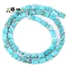 Popular Hueso con Forma de Piedra Imperial Cuentas Coloreadas DIY Accesorios para Joyería Pulsera Collar Material de Video Venta al por Mayor
