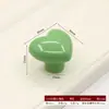 Manija de Cerámica de Colorido Corazón Lindo para Niños, Manija de Tapa de Botella sin Taladro, Manija para Cajón, Gabinete, Armario