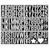 Adesivo de letra de 2,5 polegadas tamanho grande variedade de autoadesivo à prova d'água quadro de avisos caixa de correio da sala de aula adesivo de letra decorativo