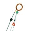 Cordón de calabaza trenzado a mano, tejido a mano, con asa antigua, accesorio de bricolaje, colgante con punta de dedo, accesorios de cuerda