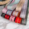 Cinta de poliéster y algodón de doble cara bicolor con letras inglesas importada de Corea del Sur, accesorios para el cabello, lazos DIY, sombreros, ropa, accesorios de embalaje