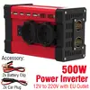 Inversor 300W Convertidor Transfronterizo 12V a 220V110V Pantalla Dual LCD Inteligente 4 USB 4.2A Carga Rápida